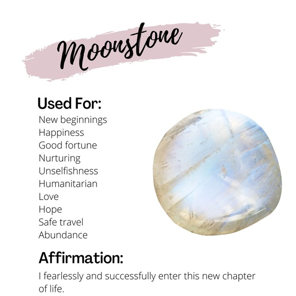 Ethereal Moonstone Handmade Heart Charm Toggle Stainless Steel Bracelet - Picture 5 of 8